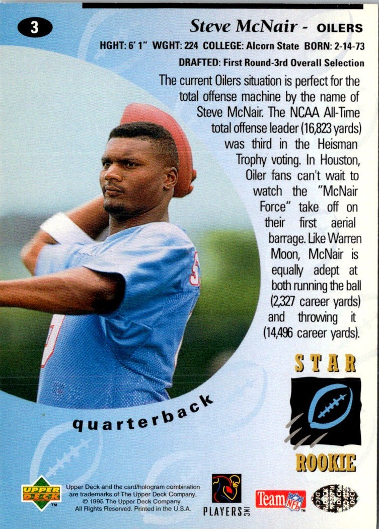 1995 Upper Deck Steve McNair