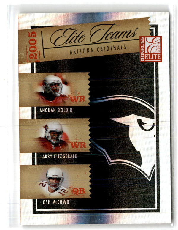 2005 Donruss Elite Teams Silver Anquan Boldin/Larry Fitzgerald/Josh McCown #ET-1 0955/1000