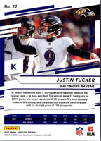 2022 Panini Prestige Justin Tucker #27