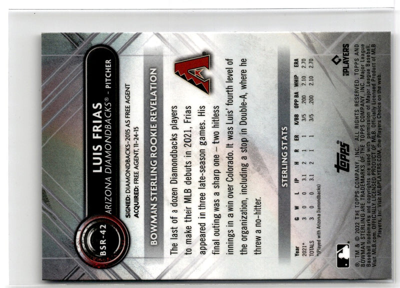 2022 Bowman Sterling Luis Frias