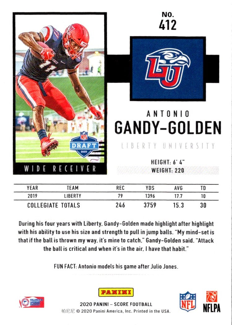 2020 Score Scorecard Antonio Gandy-Golden