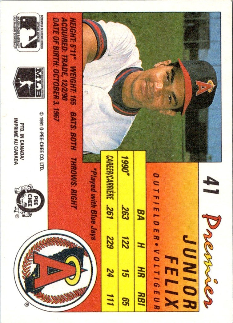 1991 O-Pee-Chee Premier Junior Felix