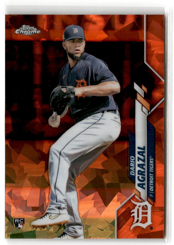 2020 Topps Chrome Sapphire Edition Orange Refractor Dario Agrazal #322 07/25