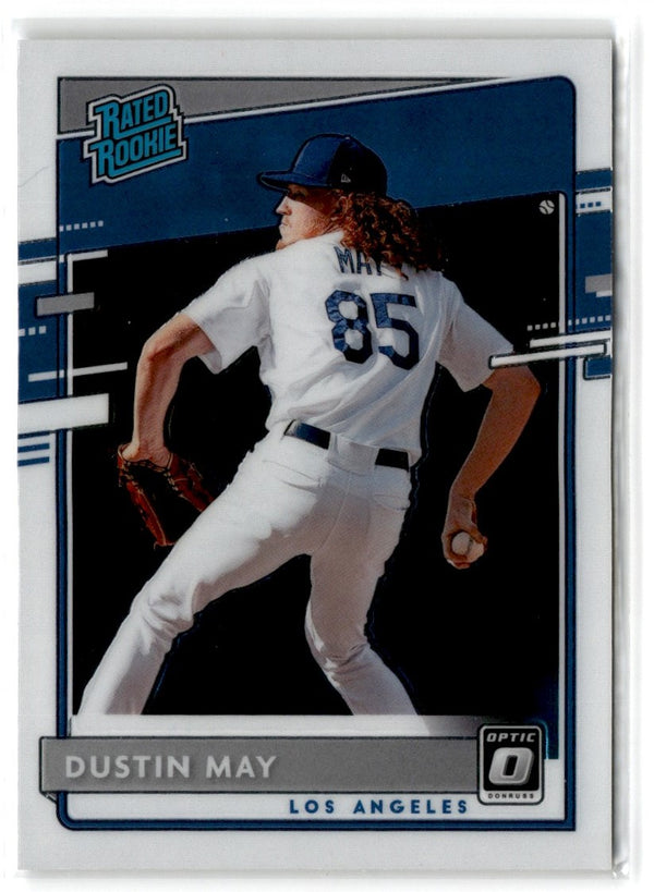 2020 Donruss Optic Carolina Blue and White Dustin May #32