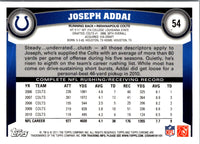 2011 Topps Chrome Joseph Addai #54