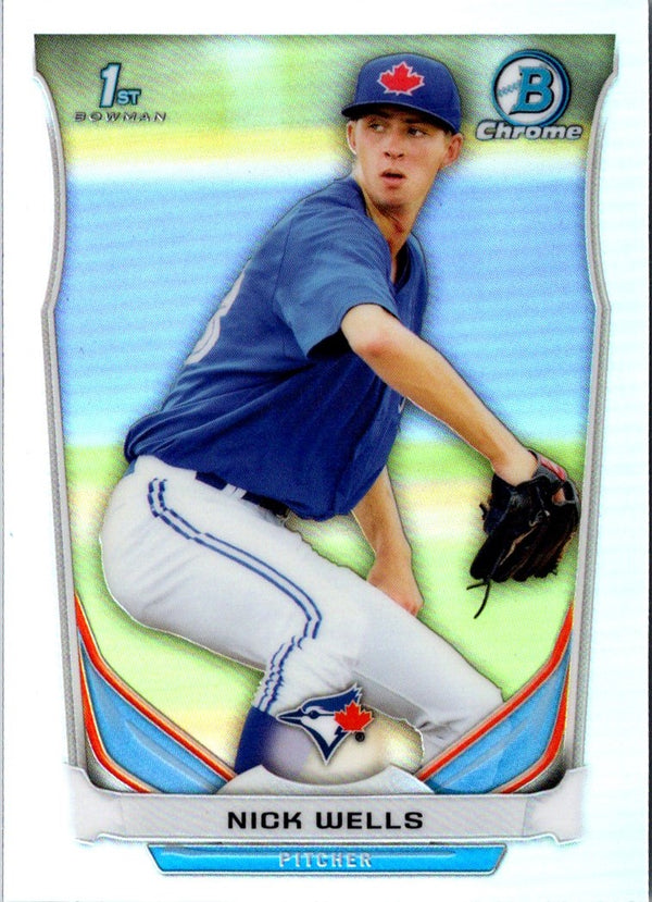 2014 Bowman Draft Picks & Prospects Chrome Nick Wells #CDP89