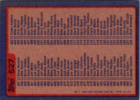 1984 Topps Checklist 397-528 #527