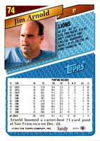 1993 Topps Jim Arnold #74