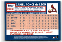 2019 Topps 1984 Baseball Rookie Autographs Daniel Poncedeleon #84R-DP Autograph