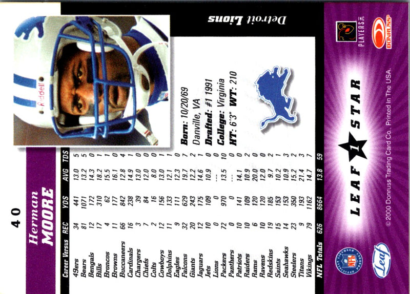 2000 Leaf Certified Herman Moore