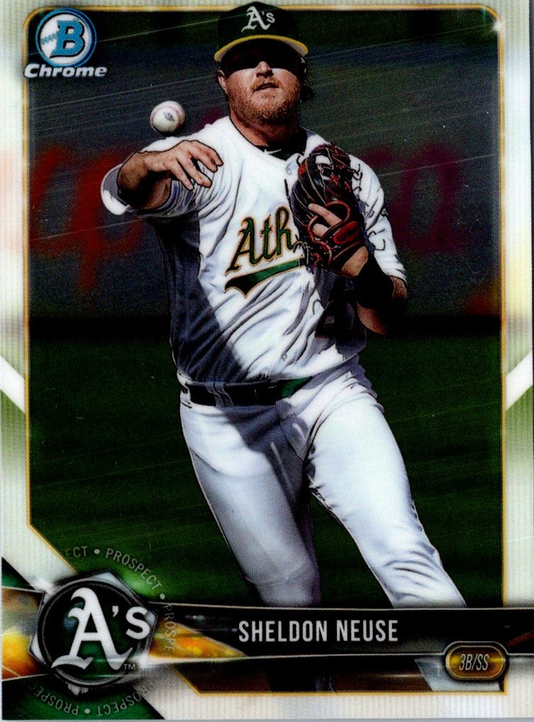2018 Bowman Chrome Prospects Sheldon Neuse