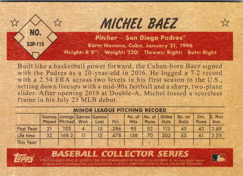 2019 Topps Michel Baez #