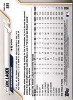 2020 Topps Blue Eric Lauer #589