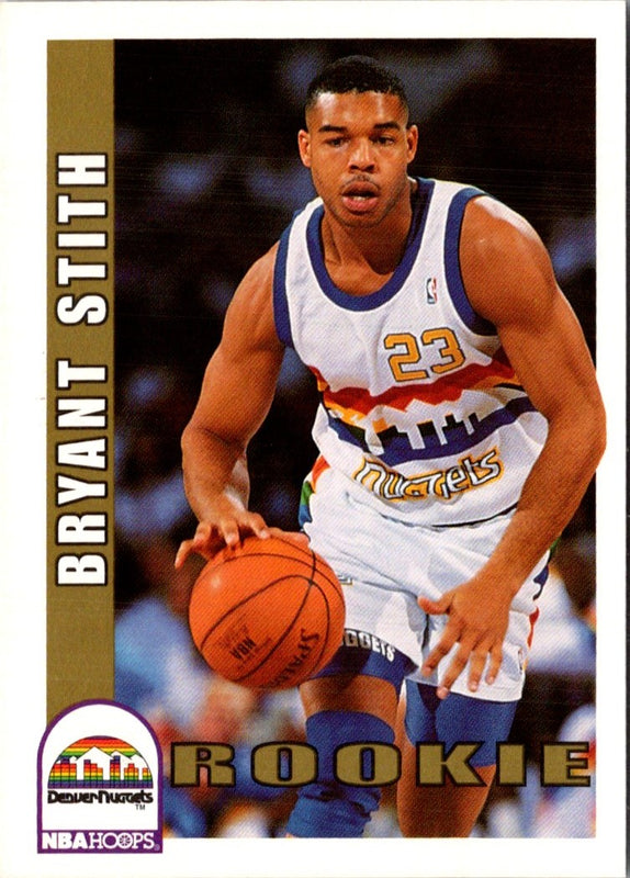 1992 Hoops Bryant Stith #378 Rookie