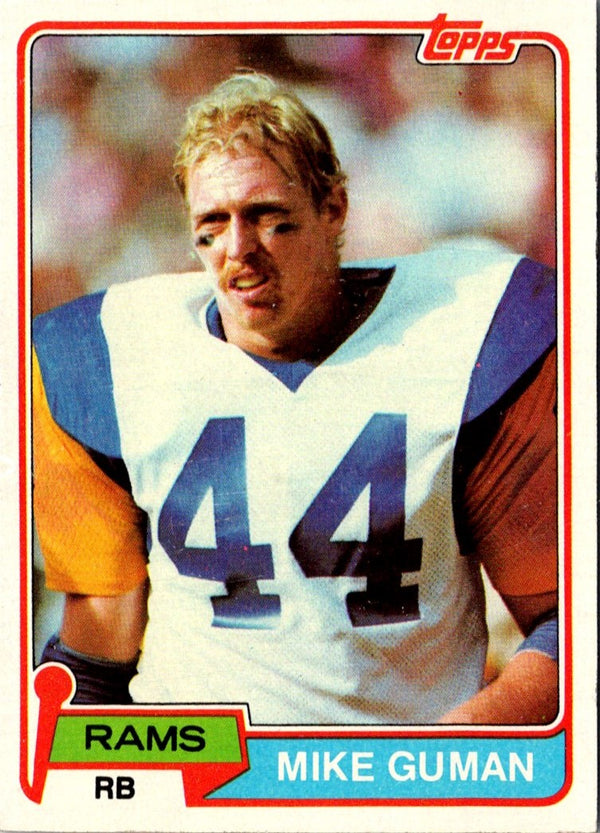 1981 Topps Mike Guman #322 Rookie