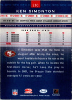 2002 Leaf Rookies & Stars Ken Simonton #210 Rookie