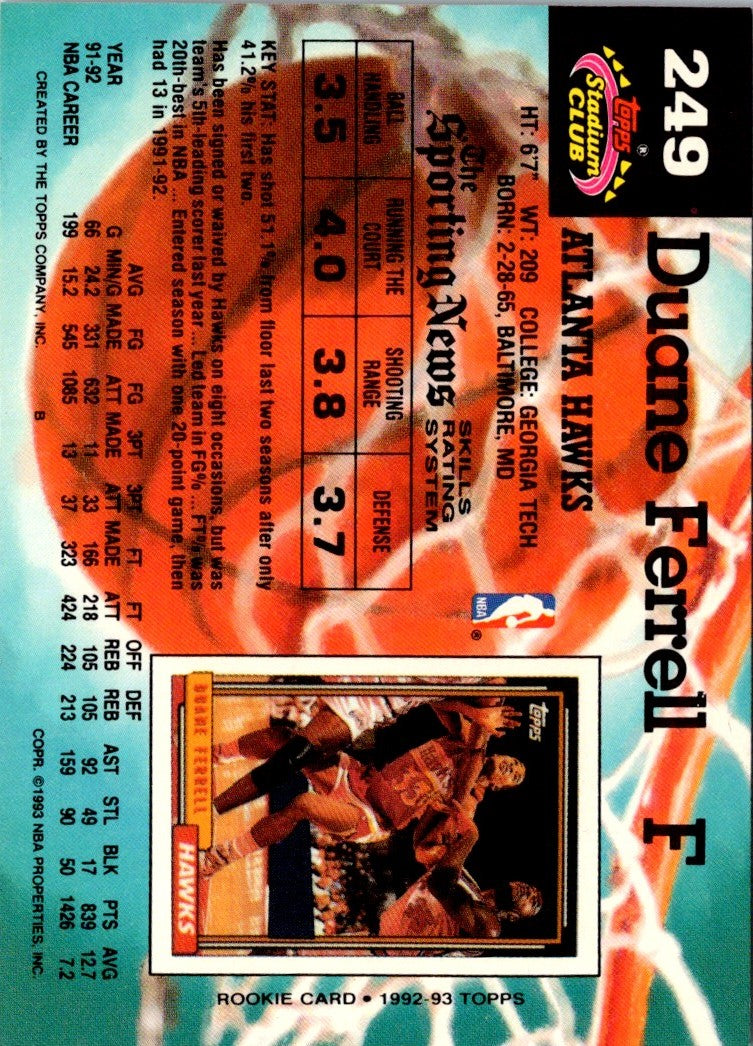 1992 Stadium Club Members Only Duane Ferrell