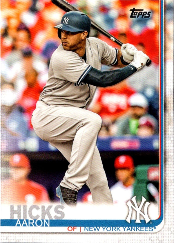 2019 Topps New York Yankees Aaron Hicks #NY-16