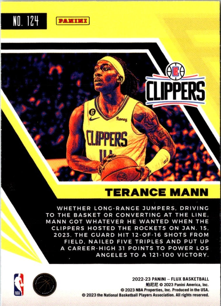 2022 Panini Flux Terance Mann