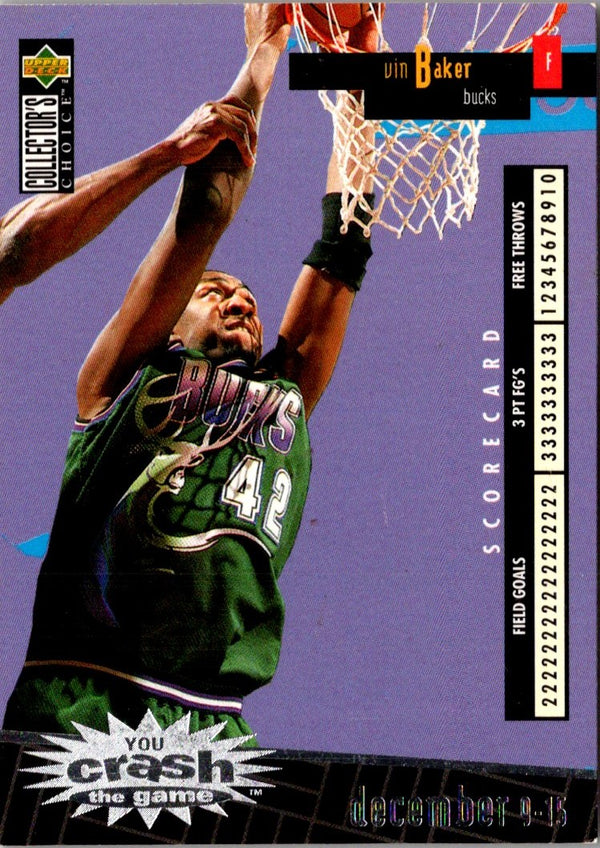 1996 Collector's Choice You Crash the Game Scoring Vin Baker #C15A