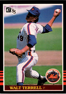 1985 Donruss Walt Terrell #597