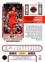2022 Panini Contenders Game Ticket Red Scottie Barnes #12