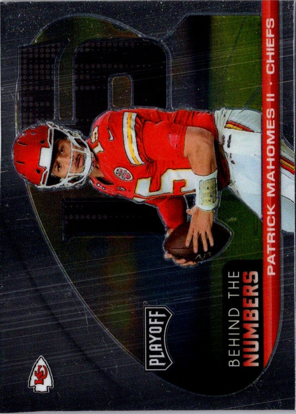 2021 Panini Playoff Behind the Numbers Red Patrick Mahomes II #BTN-PMA