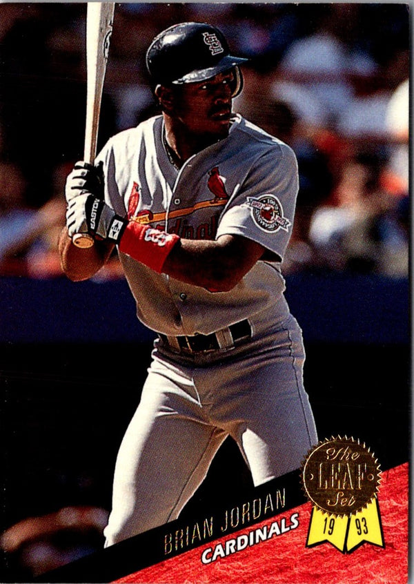 1993 Leaf Brian Jordan #229
