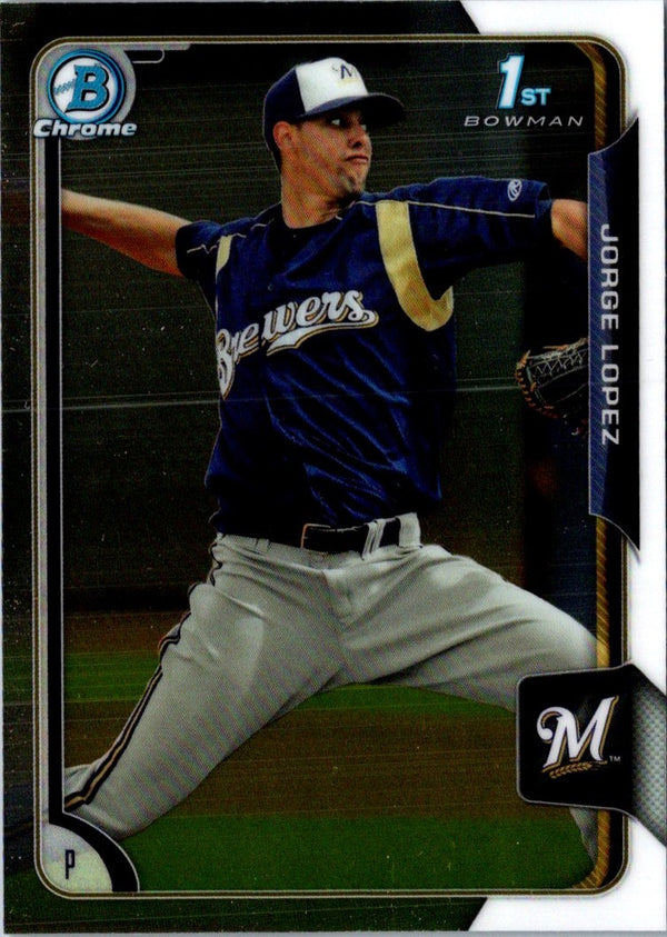 2015 Bowman Chrome Prospects Jorge Lopez #BCP39