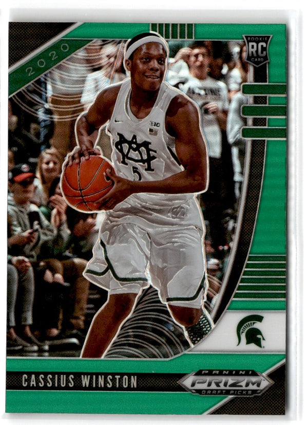 2020 Panini Prizm Draft Picks Collegiate Green Cassius Winston #69