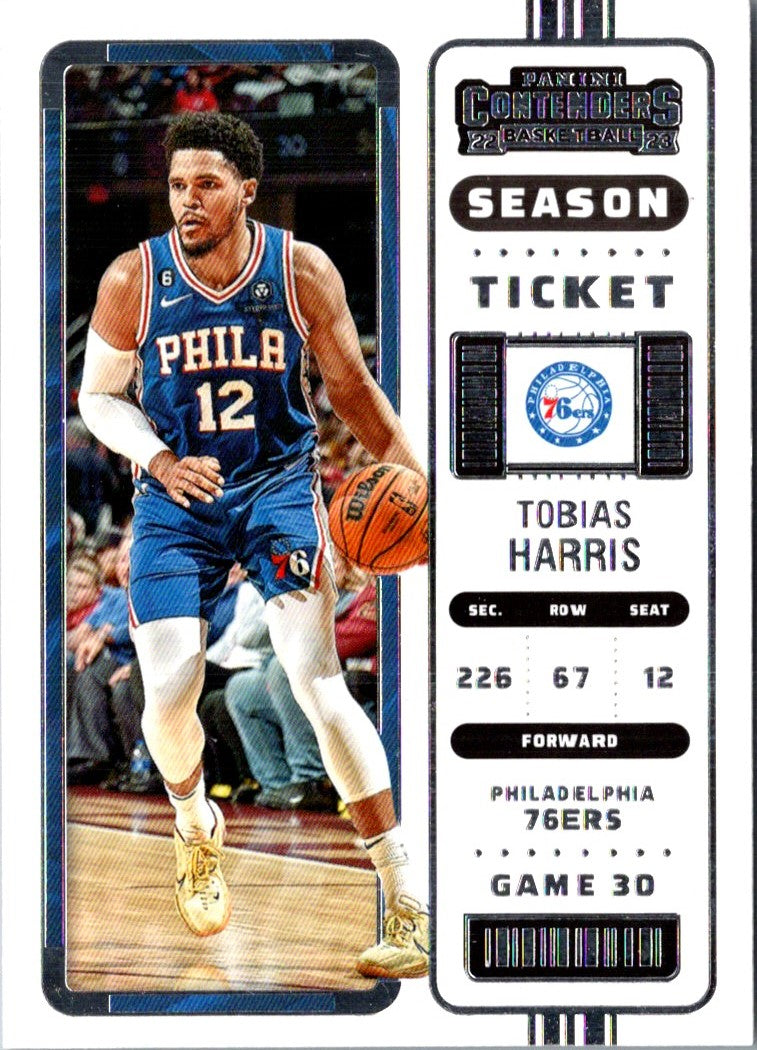 2022 Panini Contenders Season Ticket Tobias Harris