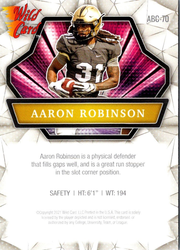 2021 Wild Card Aaron Robinson