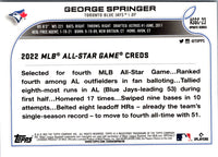 2022 Topps Chrome Update 2022 All-Star Game George Springer #ASGC-23