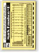 1990 Topps Tiffany Mark Knudson