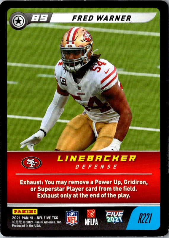 2021 Panini Fred Warner #UH5