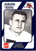 1989 Collegiate Collection Auburn Coke 580 Leon Myers #99