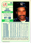 1989 Score Dave Winfield