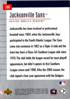 2002 Upper Deck Minor League Jacksonville Suns #296