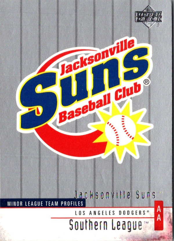 2002 Upper Deck Minor League Jacksonville Suns #296