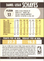 1990 Fleer Danny Schayes #53