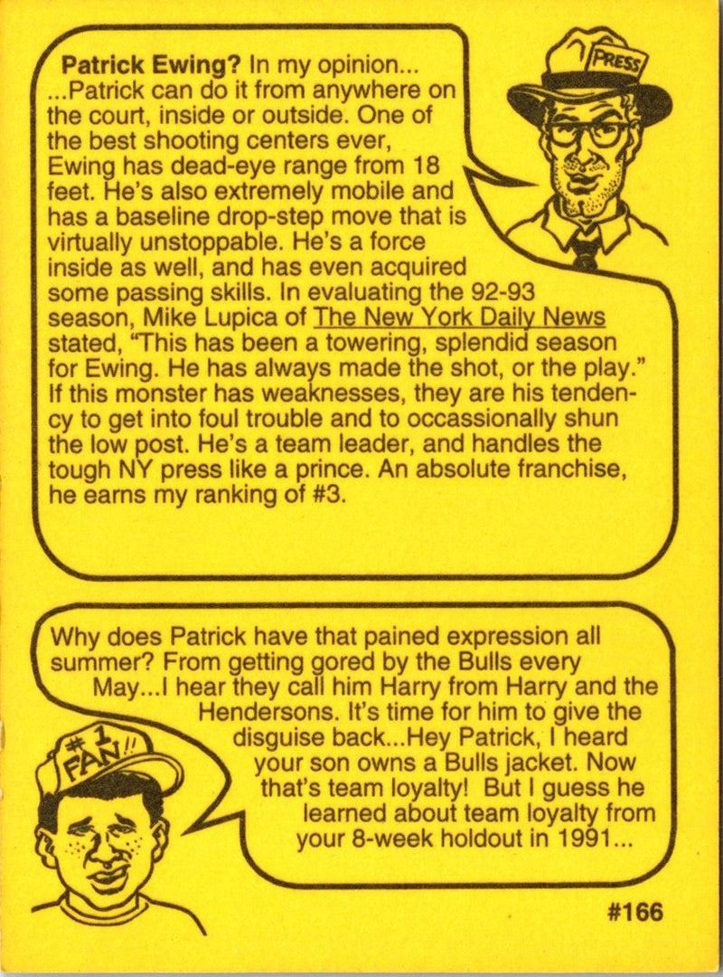 1991 Sports Educational Patrick Ewing