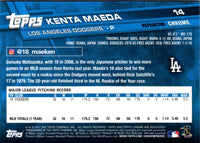 2017 Topps Chrome Refractor Kenta Maeda #14
