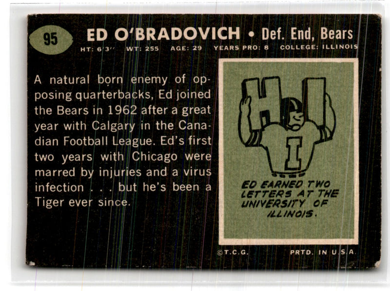 1969 Topps Ed O'Bradovich