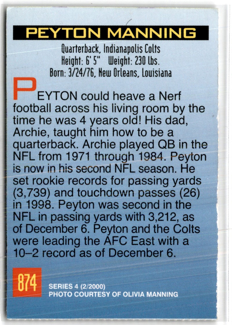 2000 Pacific Peyton Manning