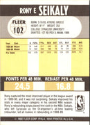 1990 Fleer Rony Seikaly