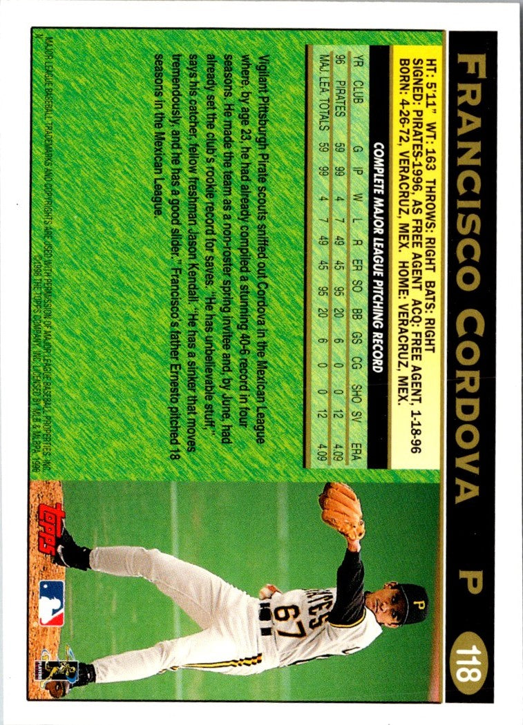 1997 Topps Francisco Cordova