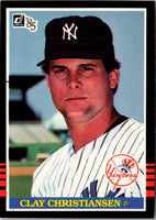 1985 Donruss Clay Christiansen #396 Rookie