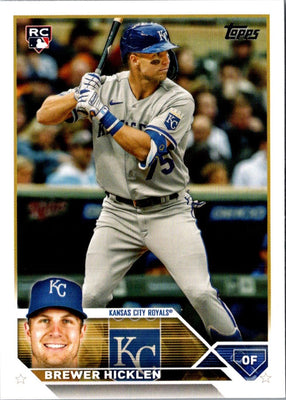 2023 Topps Update Gold Foil Brewer Hicklen #US37