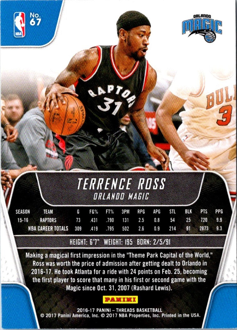 2016 Panini Threads Terrence Ross