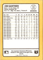 1988 Donruss Baseball's Best Jim Gantner #53